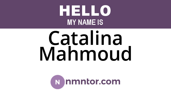 Catalina Mahmoud