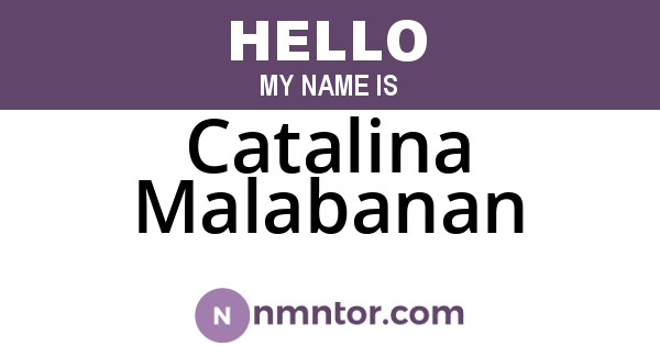 Catalina Malabanan