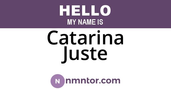 Catarina Juste