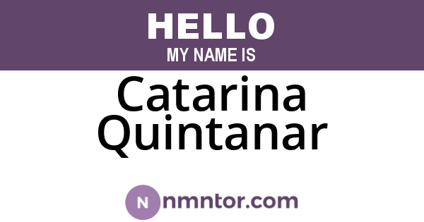 Catarina Quintanar