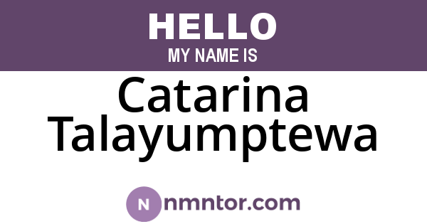 Catarina Talayumptewa