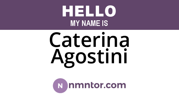 Caterina Agostini