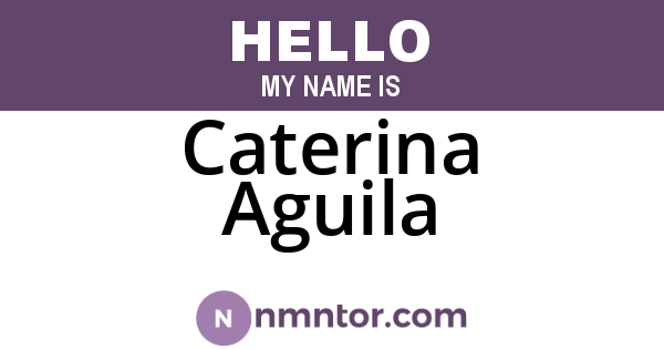 Caterina Aguila