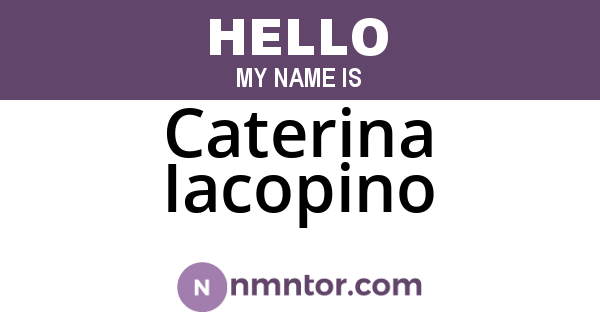Caterina Iacopino