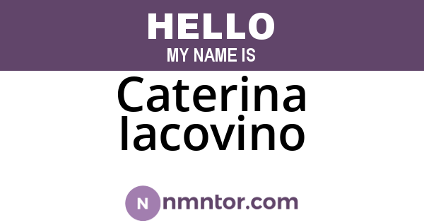 Caterina Iacovino