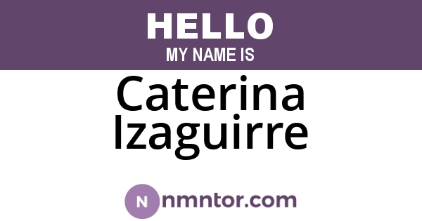 Caterina Izaguirre