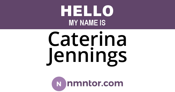 Caterina Jennings
