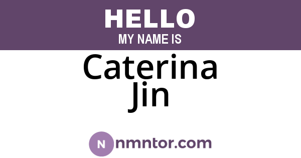 Caterina Jin