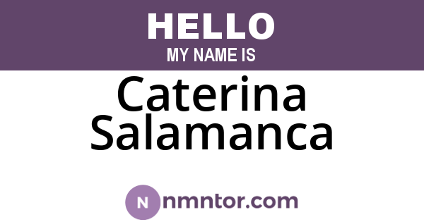 Caterina Salamanca