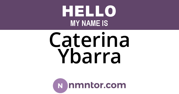 Caterina Ybarra