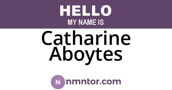 Catharine Aboytes