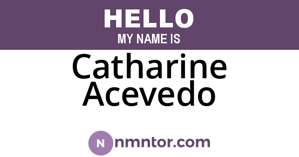 Catharine Acevedo