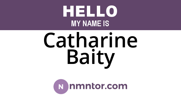 Catharine Baity