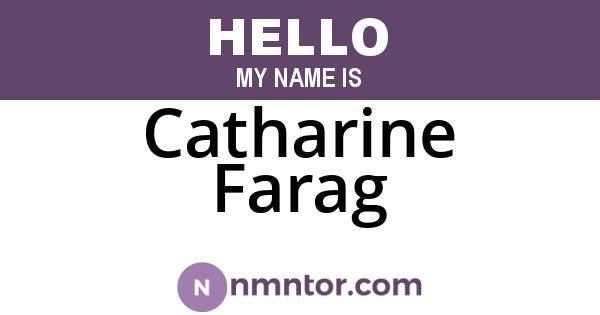 Catharine Farag