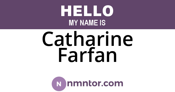 Catharine Farfan