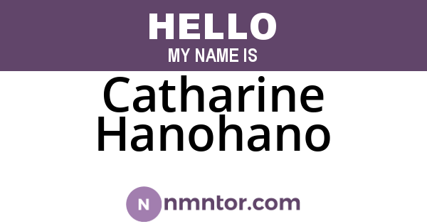 Catharine Hanohano