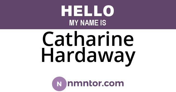 Catharine Hardaway