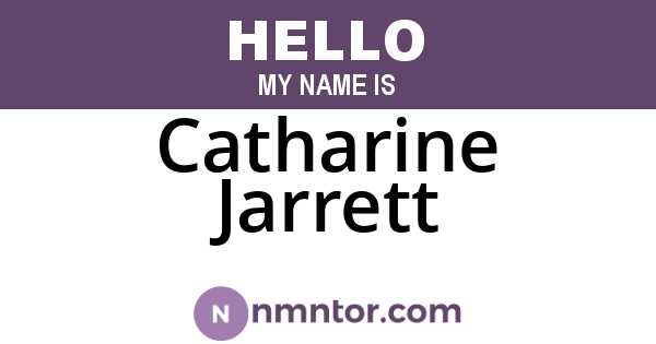 Catharine Jarrett
