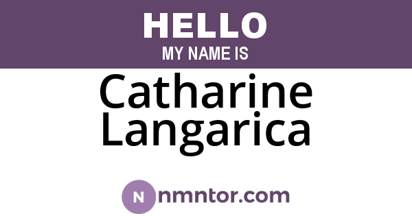 Catharine Langarica