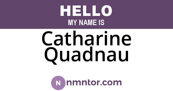 Catharine Quadnau