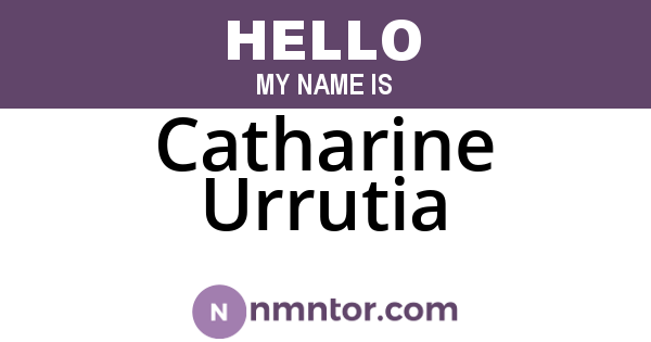 Catharine Urrutia