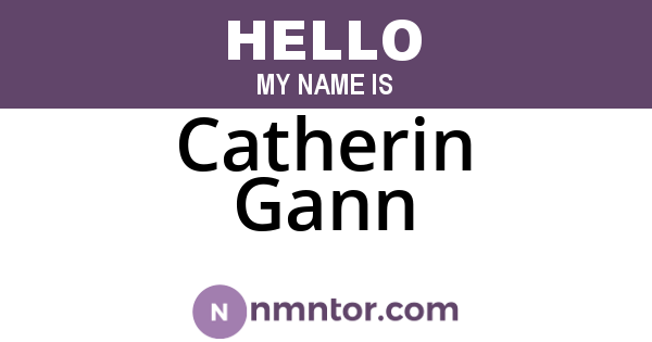Catherin Gann