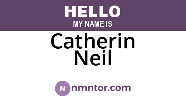 Catherin Neil