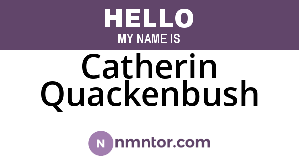 Catherin Quackenbush