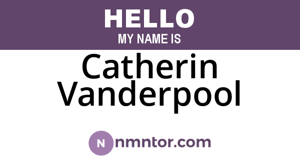 Catherin Vanderpool
