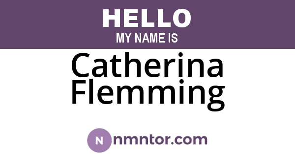 Catherina Flemming