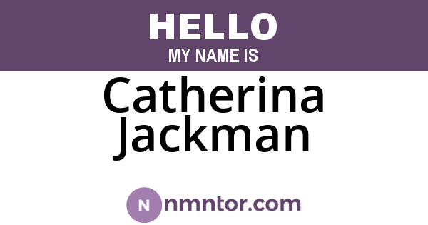 Catherina Jackman