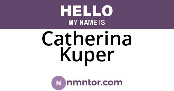 Catherina Kuper