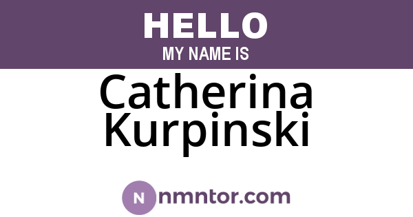 Catherina Kurpinski