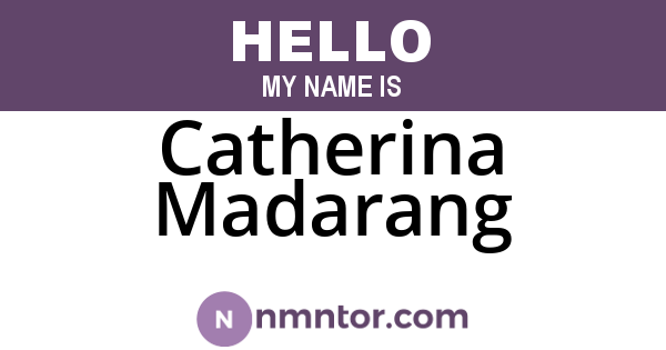Catherina Madarang