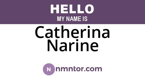 Catherina Narine