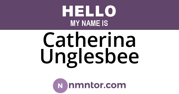 Catherina Unglesbee