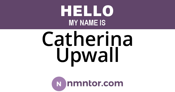 Catherina Upwall