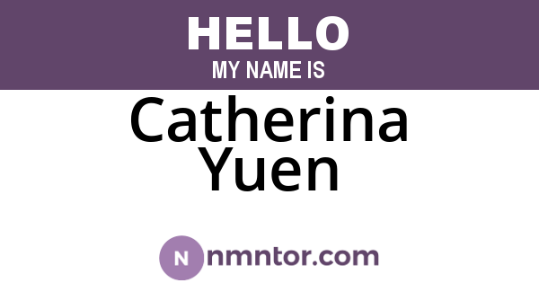 Catherina Yuen