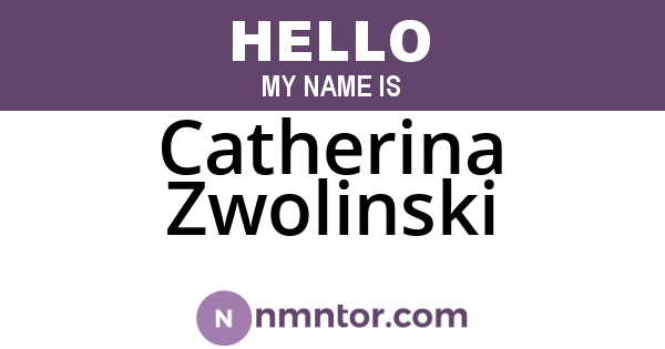 Catherina Zwolinski