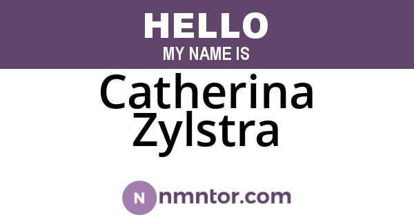 Catherina Zylstra