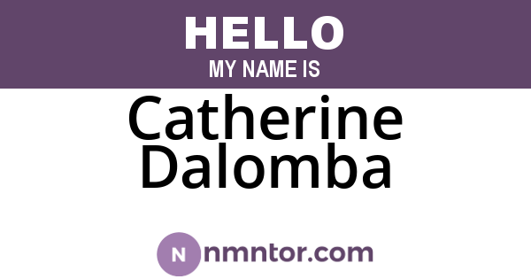 Catherine Dalomba