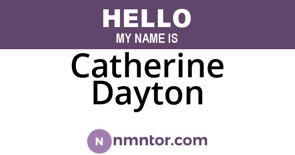 Catherine Dayton