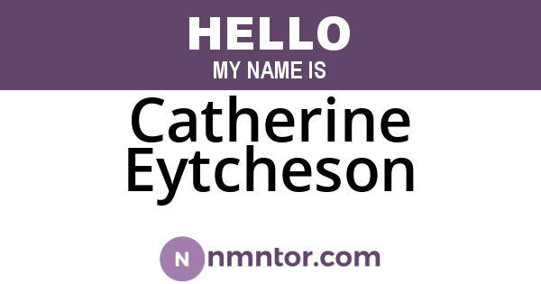 Catherine Eytcheson