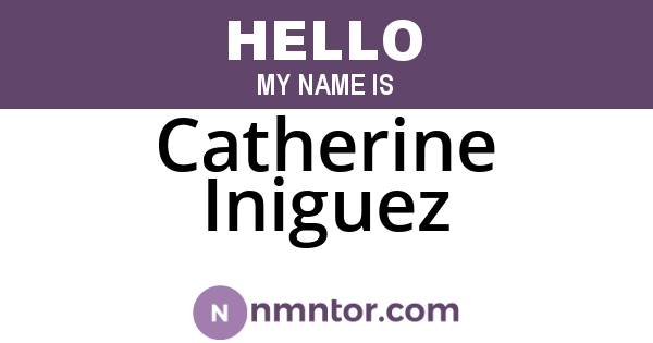 Catherine Iniguez