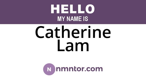 Catherine Lam