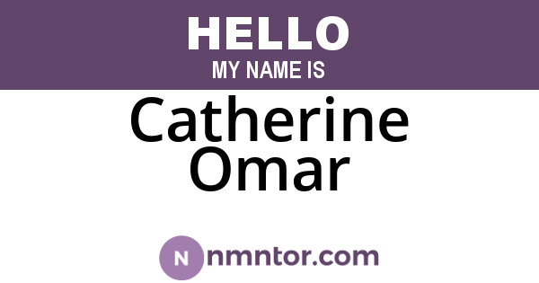 Catherine Omar