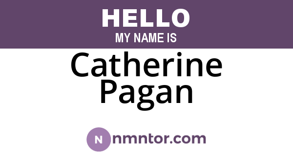 Catherine Pagan