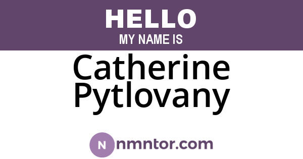 Catherine Pytlovany