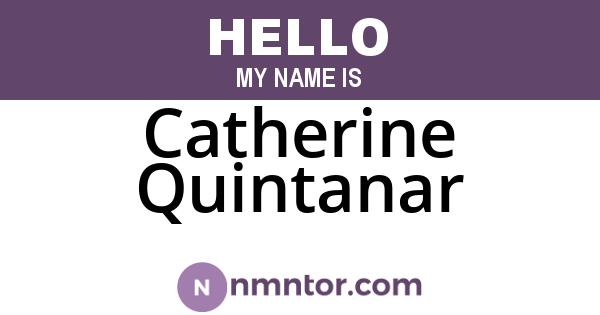 Catherine Quintanar