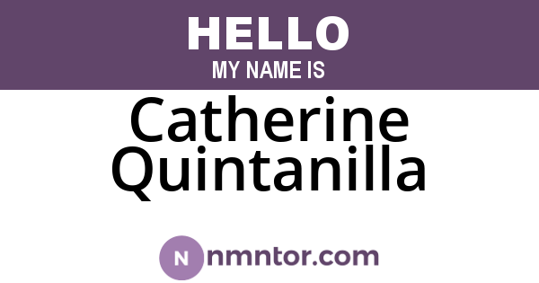 Catherine Quintanilla